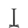 22'' x 22'' Restaurant Table X-Base with 3'' Dia. Table Height Column