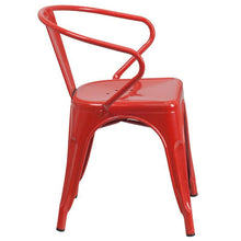 Load image into Gallery viewer, Metal Indoor-Outdoor Chair with Arms 1