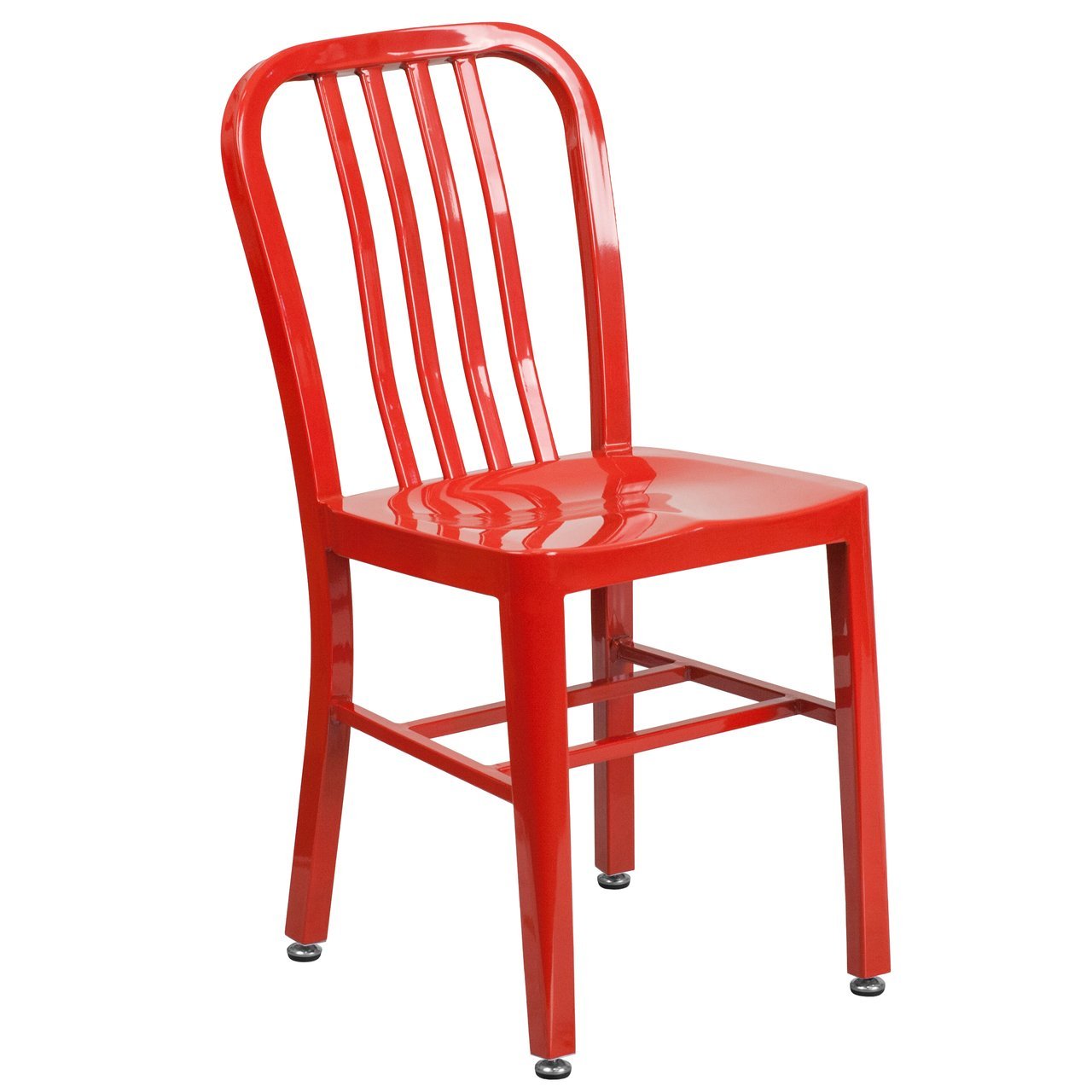 Red Metal Indoor-Outdoor Chair