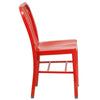 Red Metal Indoor-Outdoor Chair 3
