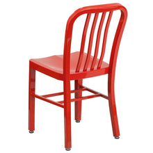 Load image into Gallery viewer, Red Metal Indoor-Outdoor Chair 1