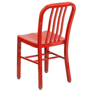 Red Metal Indoor-Outdoor Chair 1
