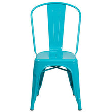 Load image into Gallery viewer, Teal-Blue Metal chair