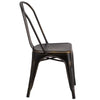 Distressed Copper Metal Indoor-Outdoor Stackable Chair 1
