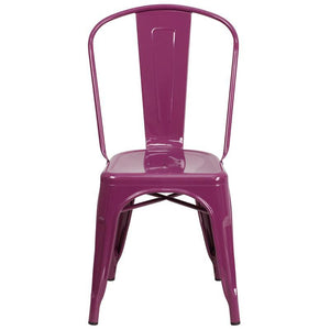 Metal Indoor-Outdoor Stackable Chair 1