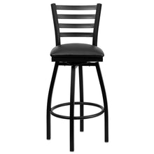 Load image into Gallery viewer, Bar Stool - Black Vinyl Seat