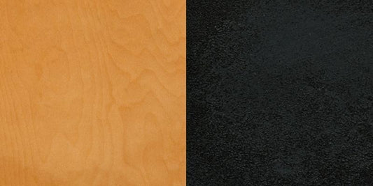 HERCULES Series Black ''X'' Back Swivel Metal Barstool - Natural Wood Seat