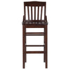 HERCULES Series School House Back Walnut Wood Restaurant Barstool