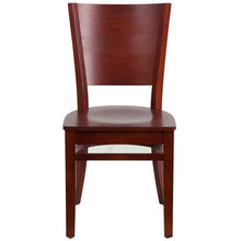 Load image into Gallery viewer, Lacey Series Solid Back Mahogany Wood Restaurant Chair