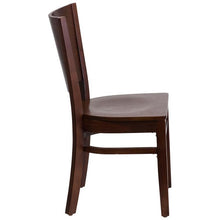 Load image into Gallery viewer, Lacey Series Solid Back Walnut Wood Restaurant Chair 1