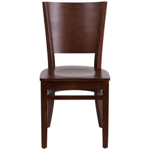 Load image into Gallery viewer, Lacey Series Solid Back Walnut Wood Restaurant Chair 2