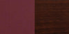 LACEY Series Solid Back Walnut Wood Restaurant Barstool - Burgundy Vinyl Seat