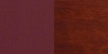 Load image into Gallery viewer, DARBY Series Slat Back Mahogany Wood Restaurant Barstool - Burgundy Vinyl Seat
