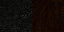 Load image into Gallery viewer, HERCULES Series Ladder Back Walnut Wood Restaurant Chair - Black Vinyl Seat