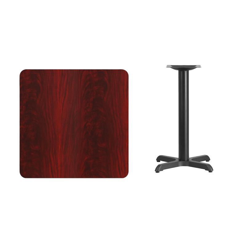 Top with 22'' x 22'' Table Height Base