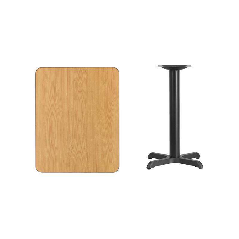 Table Top with 22'' x 22'' Table Height Base 6