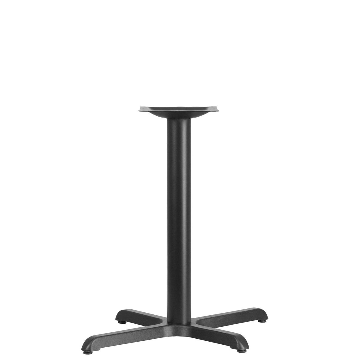 22'' x 30'' Restaurant Table X-Base with 3'' Dia. Table Height Column