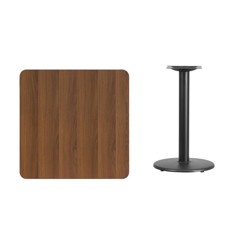 Square Table Top with Table Height Base