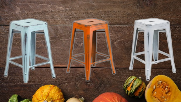 Elevating Spaces in  Strength and Style with Rustic Metal Bar Stools