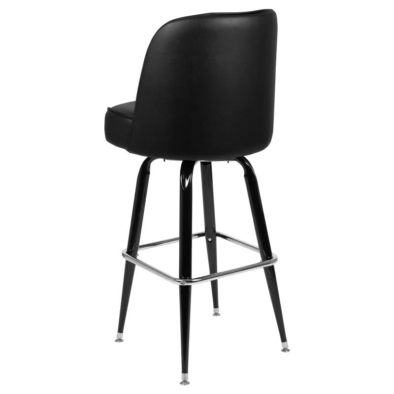 "The Big Boss" Heavy Duty Metal Barstool with Swivel Bucket Seat