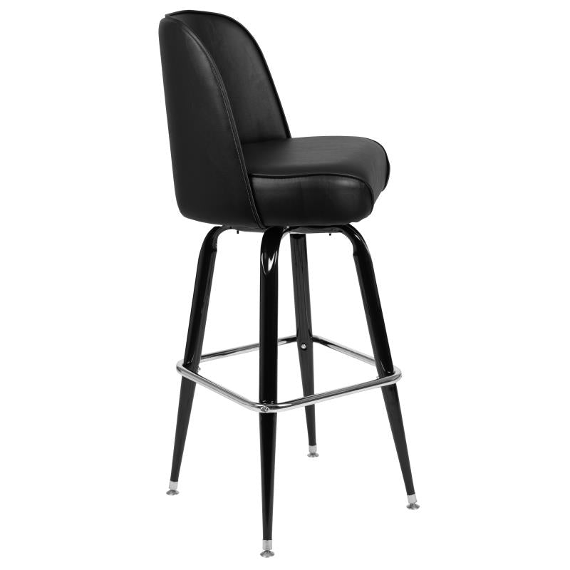 "The Big Boss" Heavy Duty Metal Barstool with Swivel Bucket Seat