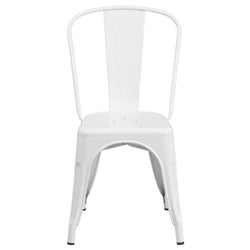 White Metal Indoor-Outdoor Chair
