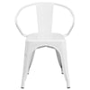 White Metal Indoor-Outdoor Chair  1