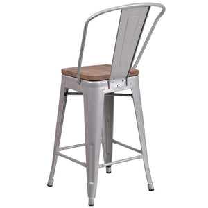 Height Stool with Back 