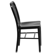 Load image into Gallery viewer, Black Metal Indoor-Outdoor Chair