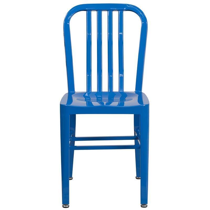 Blue Metal Indoor-Outdoor Chair