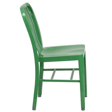 Load image into Gallery viewer, Green Metal Indoor-Outdoor Chair