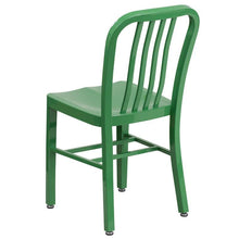 Load image into Gallery viewer, Green Metal Indoor-Outdoor Chair
