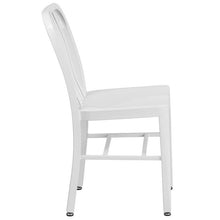 Load image into Gallery viewer, White Metal Indoor-Outdoor Chair