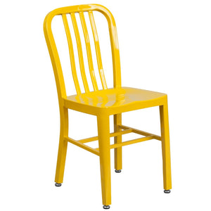 Yellow Metal Indoor-Outdoor Chair
