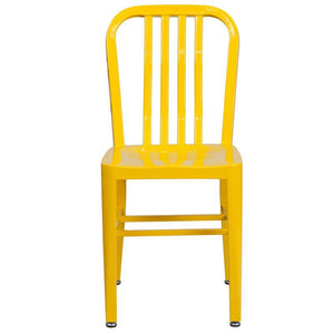 Yellow Metal Indoor-Outdoor Chair