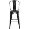 Stackable 30'' metal barstool