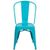 Teal-Blue Metal chair