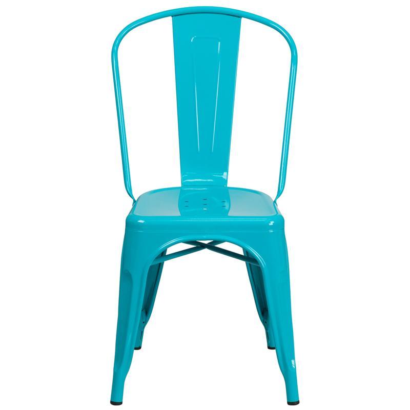 Teal-Blue Metal chair