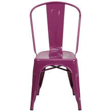 Load image into Gallery viewer, Purple Metal Indoor-Outdoor Stackable Chair