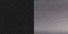 Load image into Gallery viewer, HERCULES Series Clear Coated &#39;&#39;X&#39;&#39; Back Metal Restaurant Barstool - Black Vinyl Seat