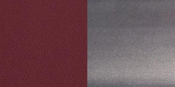 Clear Coated Restaurant Chair - Burgundy Vinyl Seat