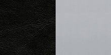 Load image into Gallery viewer, HERCULES Series Silver Slat Back Metal Restaurant Chair - Black Vinyl Seat