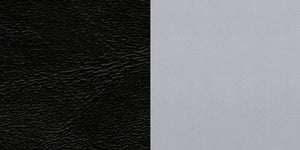 HERCULES Series Silver Slat Back Metal Restaurant Barstool - Black Vinyl Seat