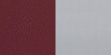 Load image into Gallery viewer, HERCULES Series Silver Slat Back Metal Restaurant Barstool - Burgundy Vinyl Seat
