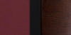 Metal Restaurant Barstool - Walnut Wood Back, Burgundy Vinyl Seat