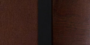 HERCULES Series Black Slat Back Metal Restaurant Barstool - Walnut Wood Back & Seat