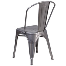 Load image into Gallery viewer, Clear Coated Metal Indoor Stackable Chair