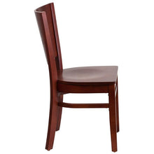 Load image into Gallery viewer, Lacey Series Solid Back Mahogany Wood Restaurant Chair