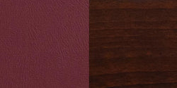 Restaurant Chair - Burgundy Vinyl Seat