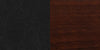 DARBY Series Slat Back Walnut Wood Restaurant Barstool - Black Vinyl Seat